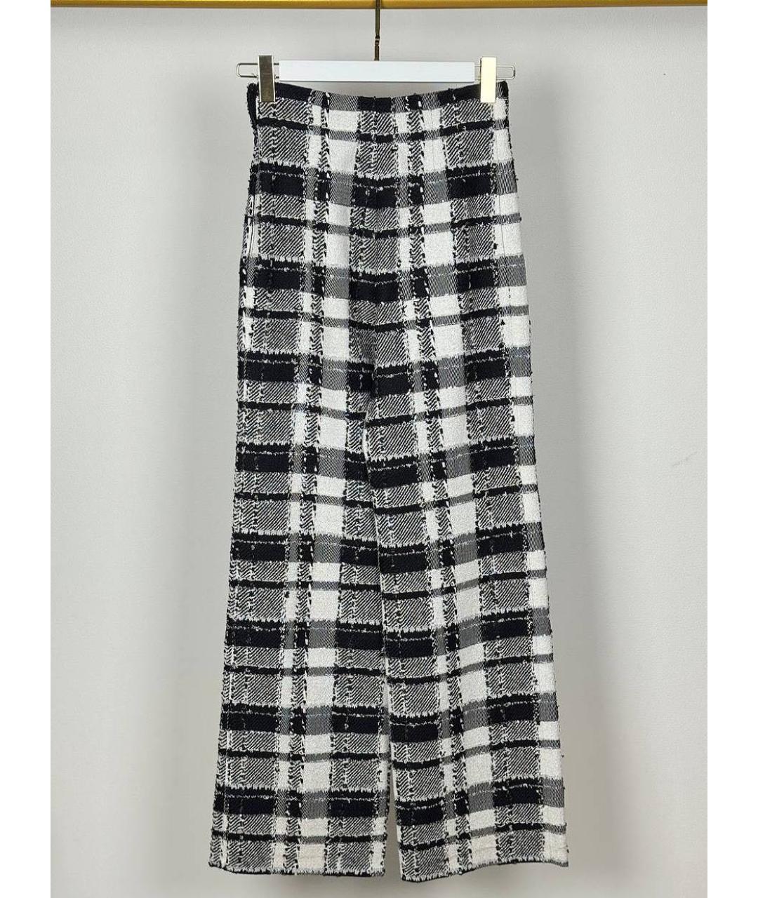 CHANEL Мульти шелковые прямые брюки, фото 4