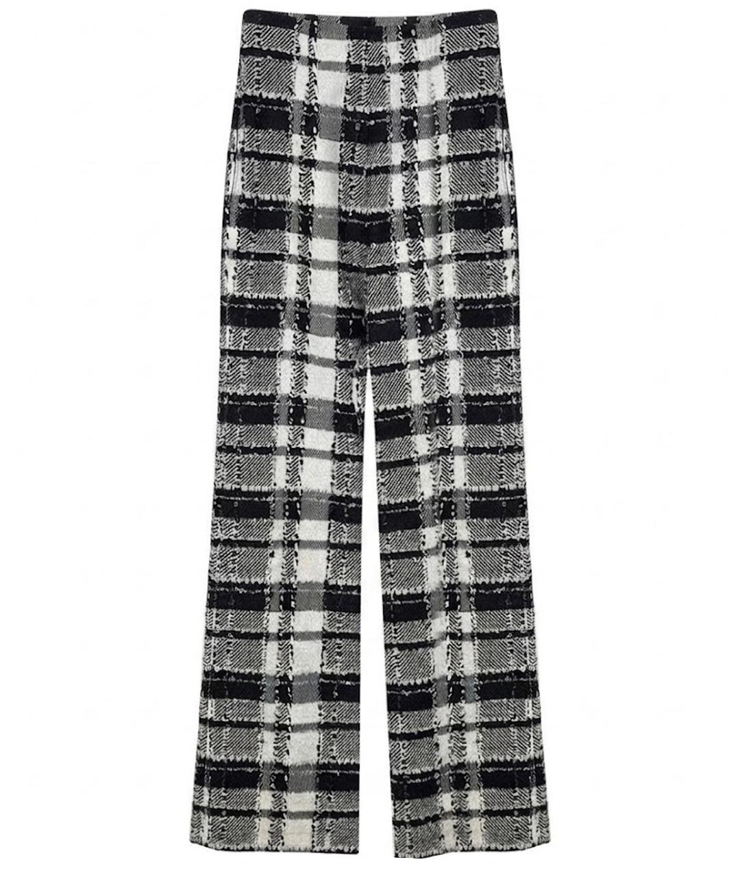 CHANEL Мульти шелковые прямые брюки, фото 1