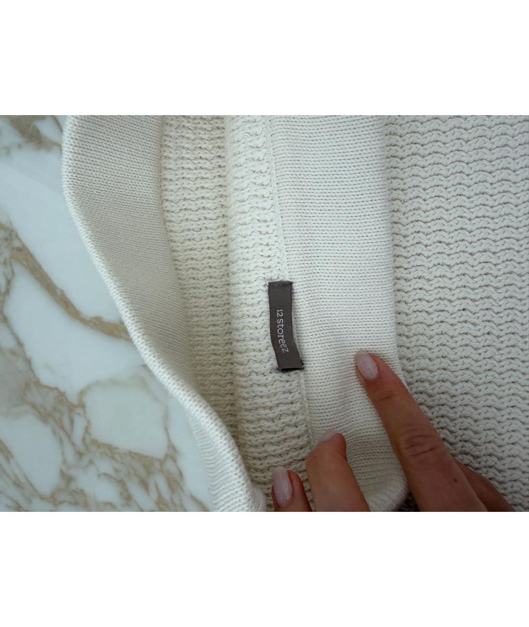 12 STOREEZ Белая хлопковая юбка мини, фото 3