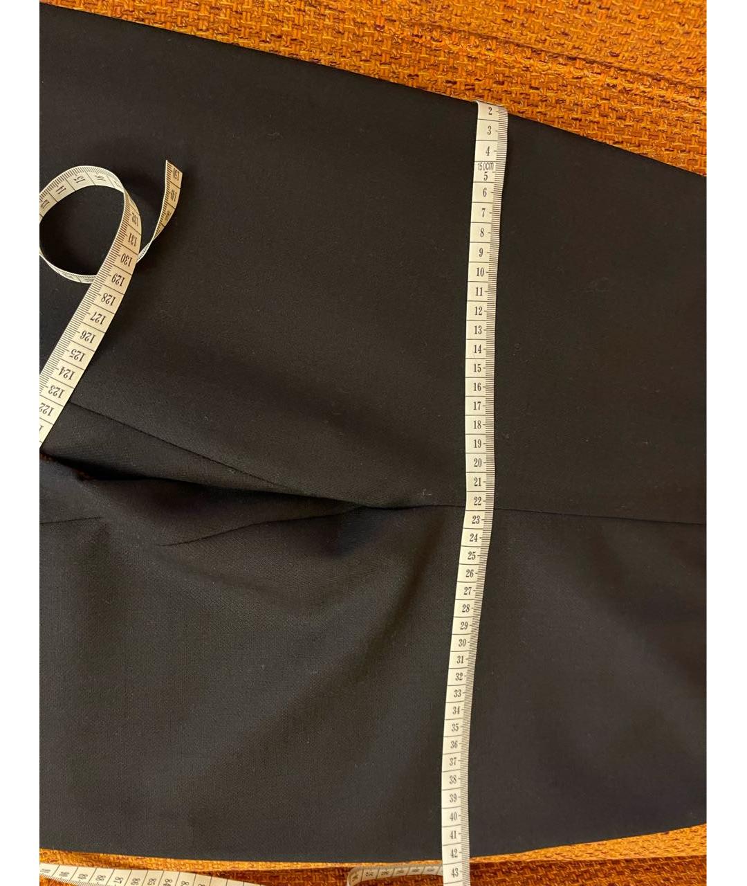 MAX MARA Черные шерстяные брюки узкие, фото 7