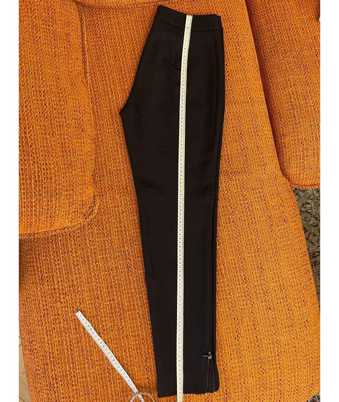 MAX MARA Черные шерстяные брюки узкие, фото 8