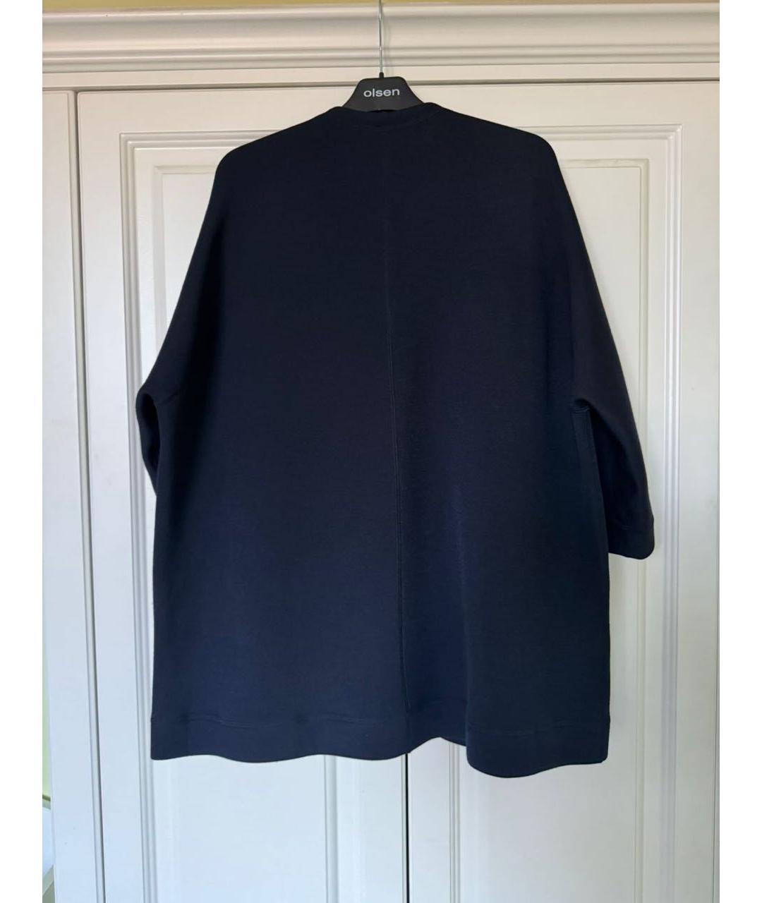 CHRISTIAN DIOR Синее шерстяное пальто, фото 2