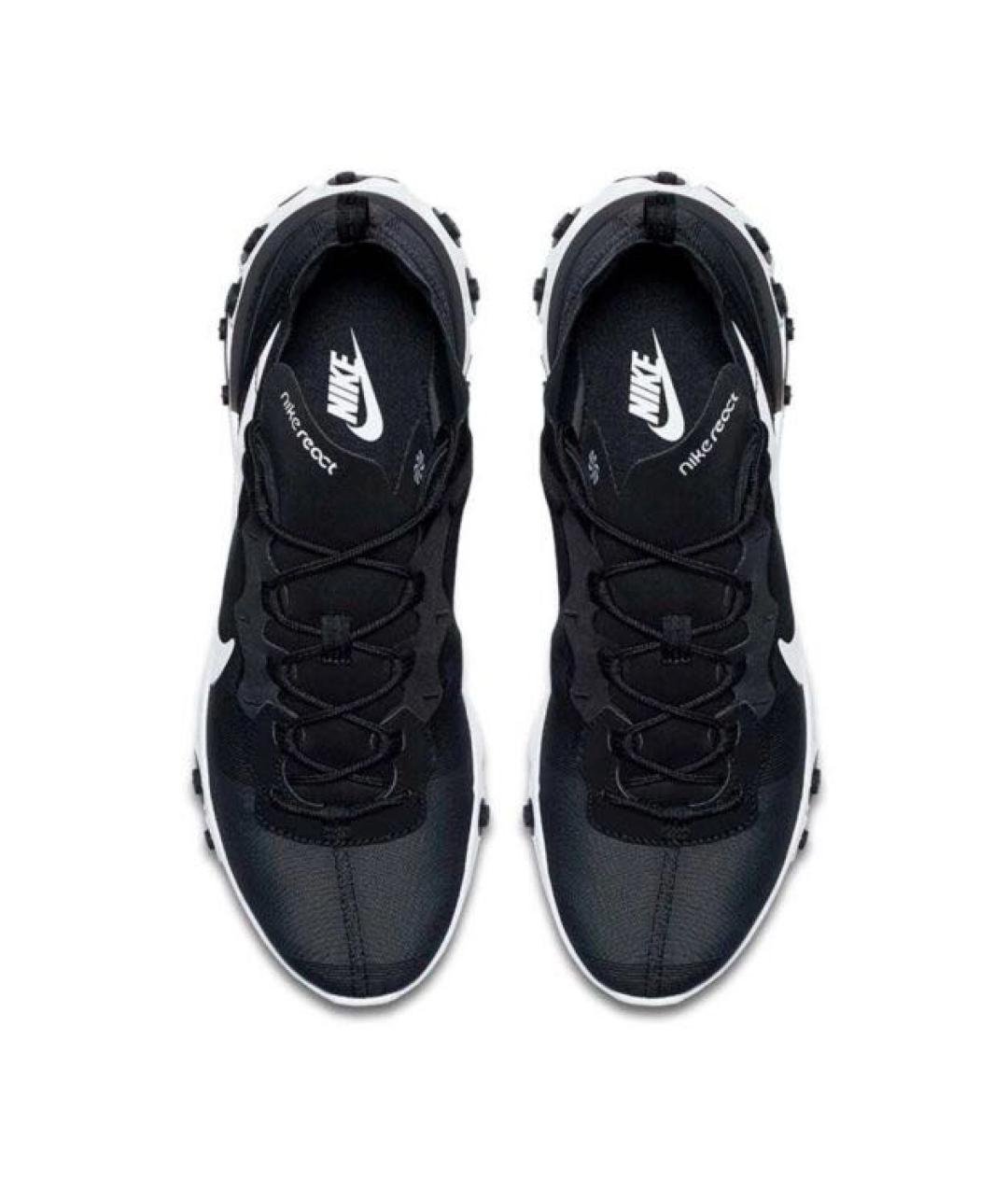NIKE Черные текстильные низкие кроссовки / кеды, фото 3