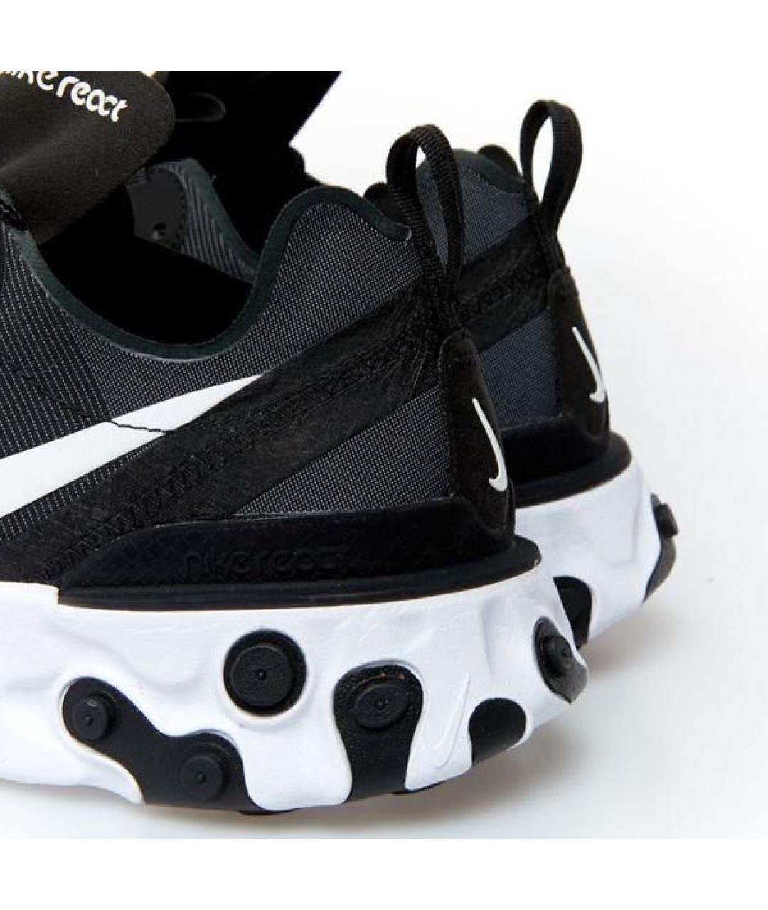 NIKE Черные текстильные низкие кроссовки / кеды, фото 6