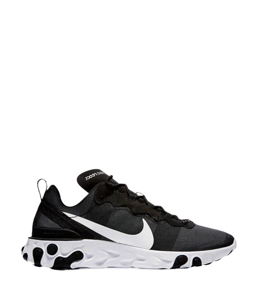 NIKE Черные текстильные низкие кроссовки / кеды, фото 1