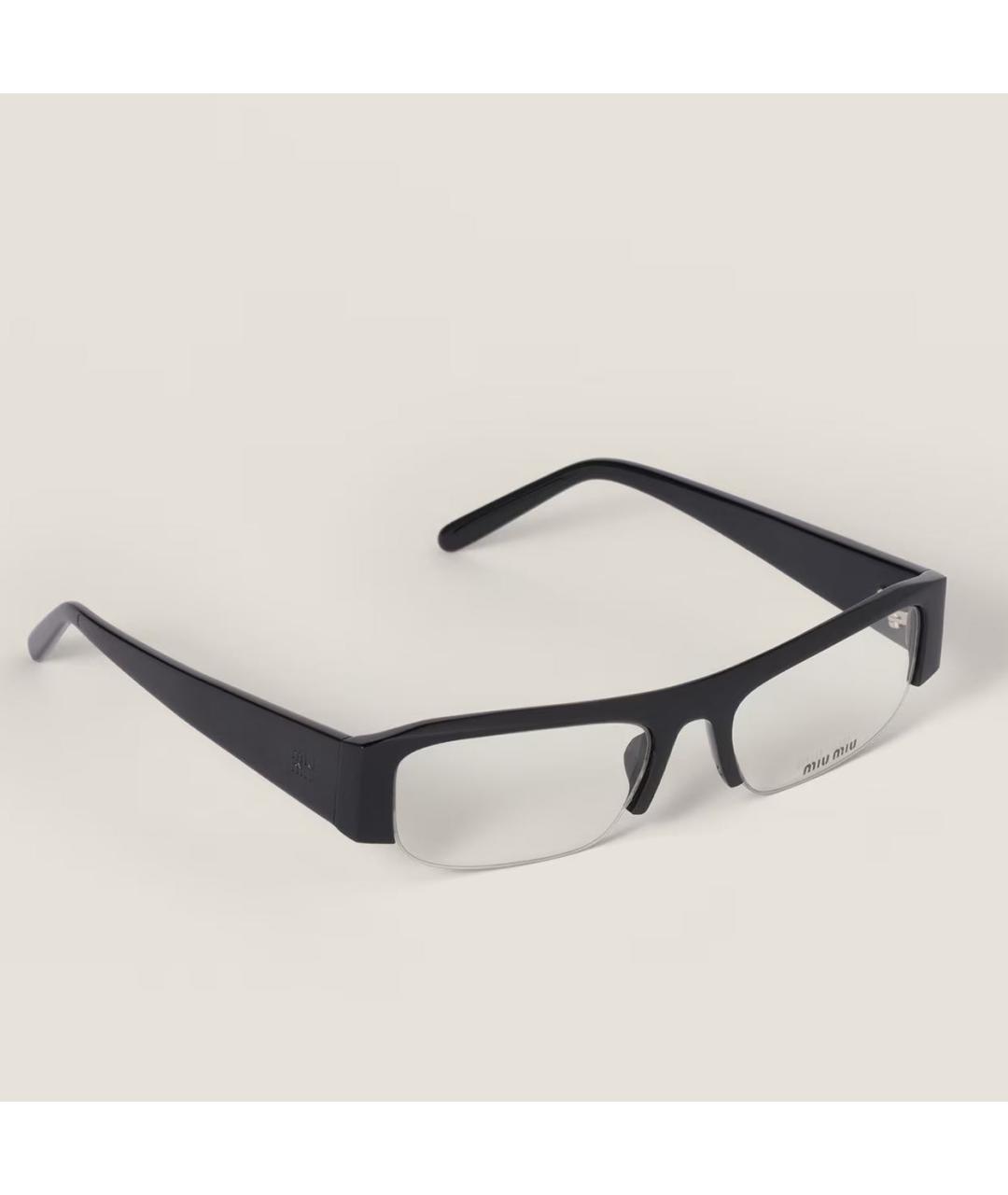 MIU MIU Черные пластиковые солнцезащитные очки, фото 7
