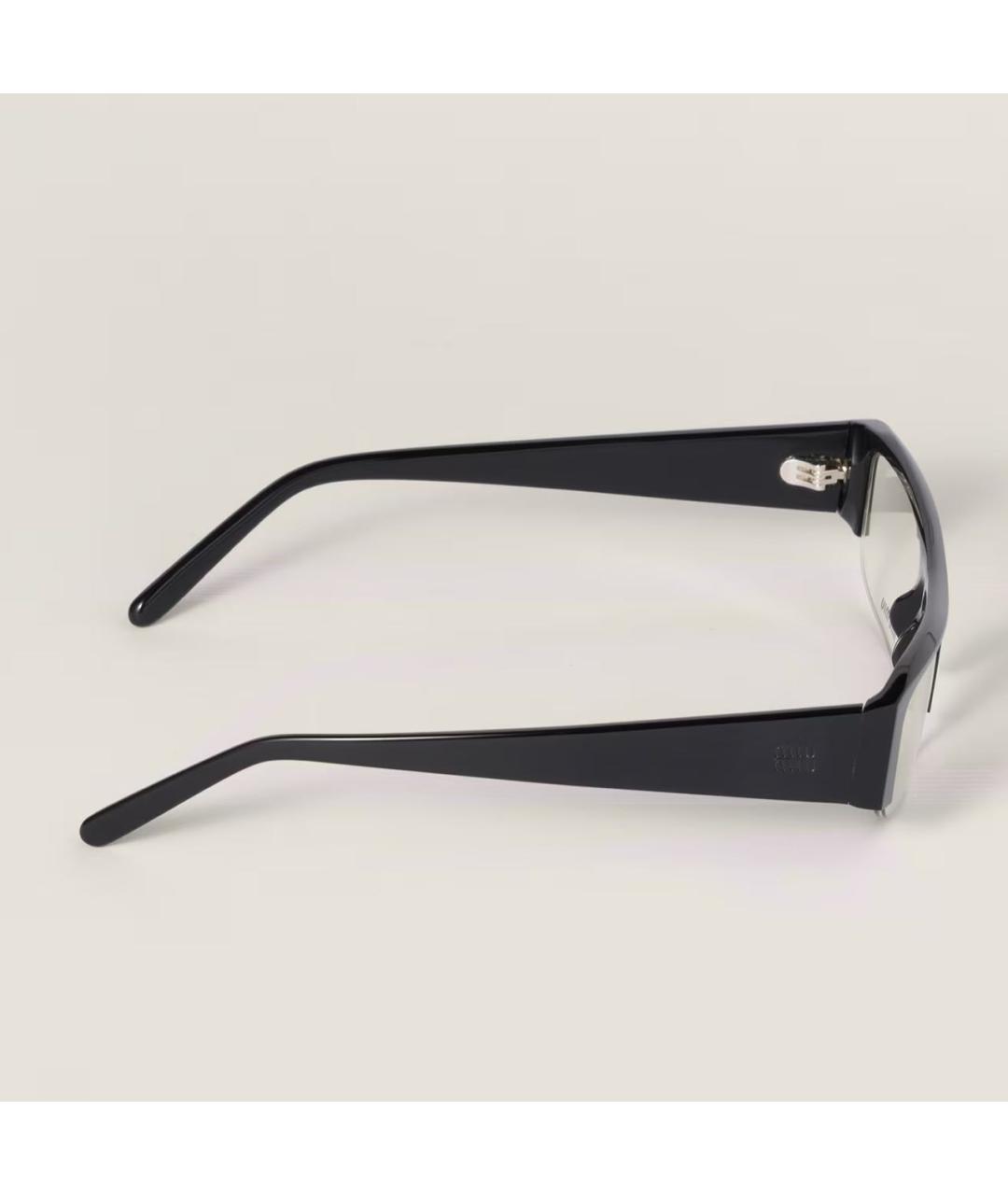 MIU MIU Черные пластиковые солнцезащитные очки, фото 3