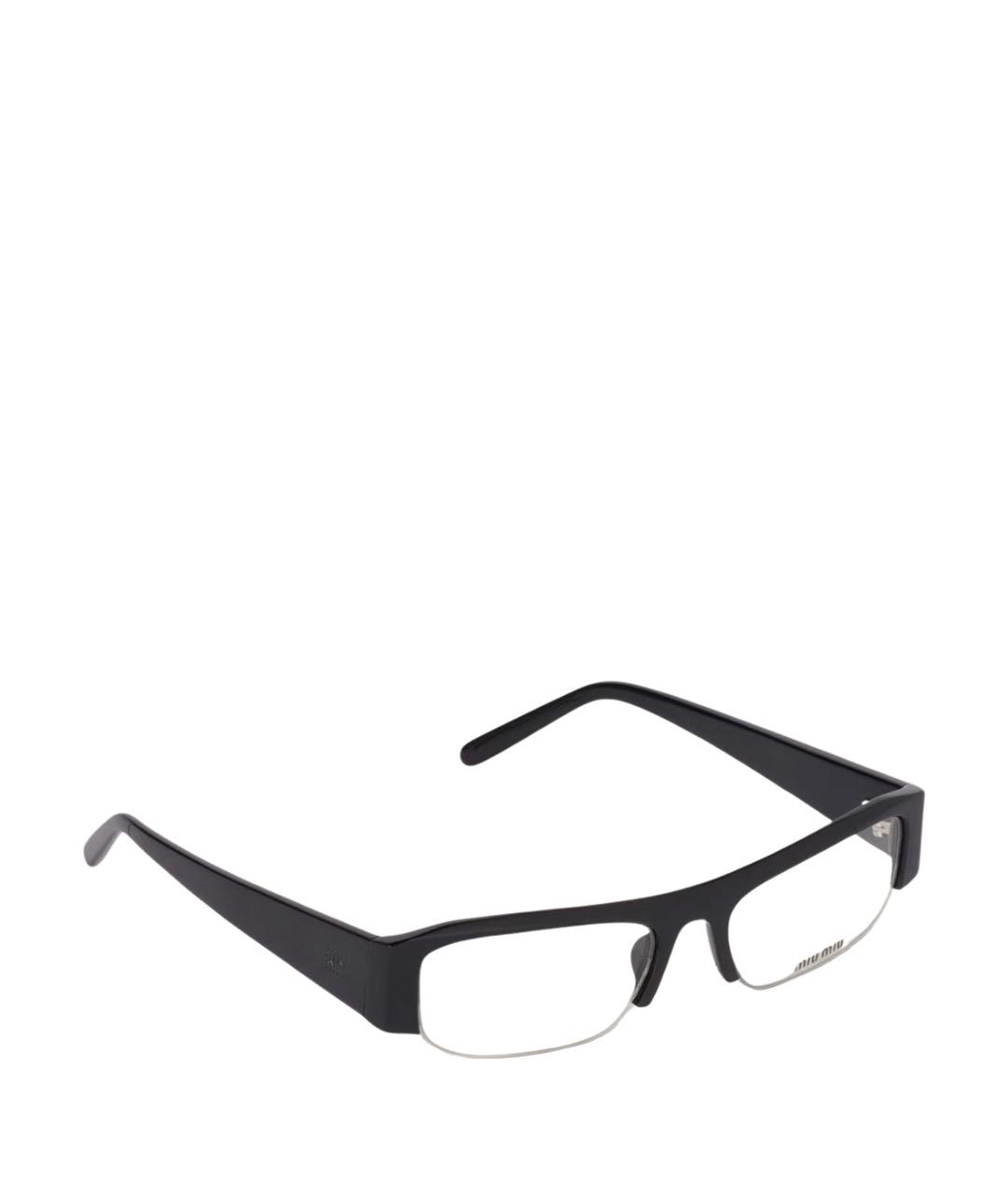 MIU MIU Черные пластиковые солнцезащитные очки, фото 1