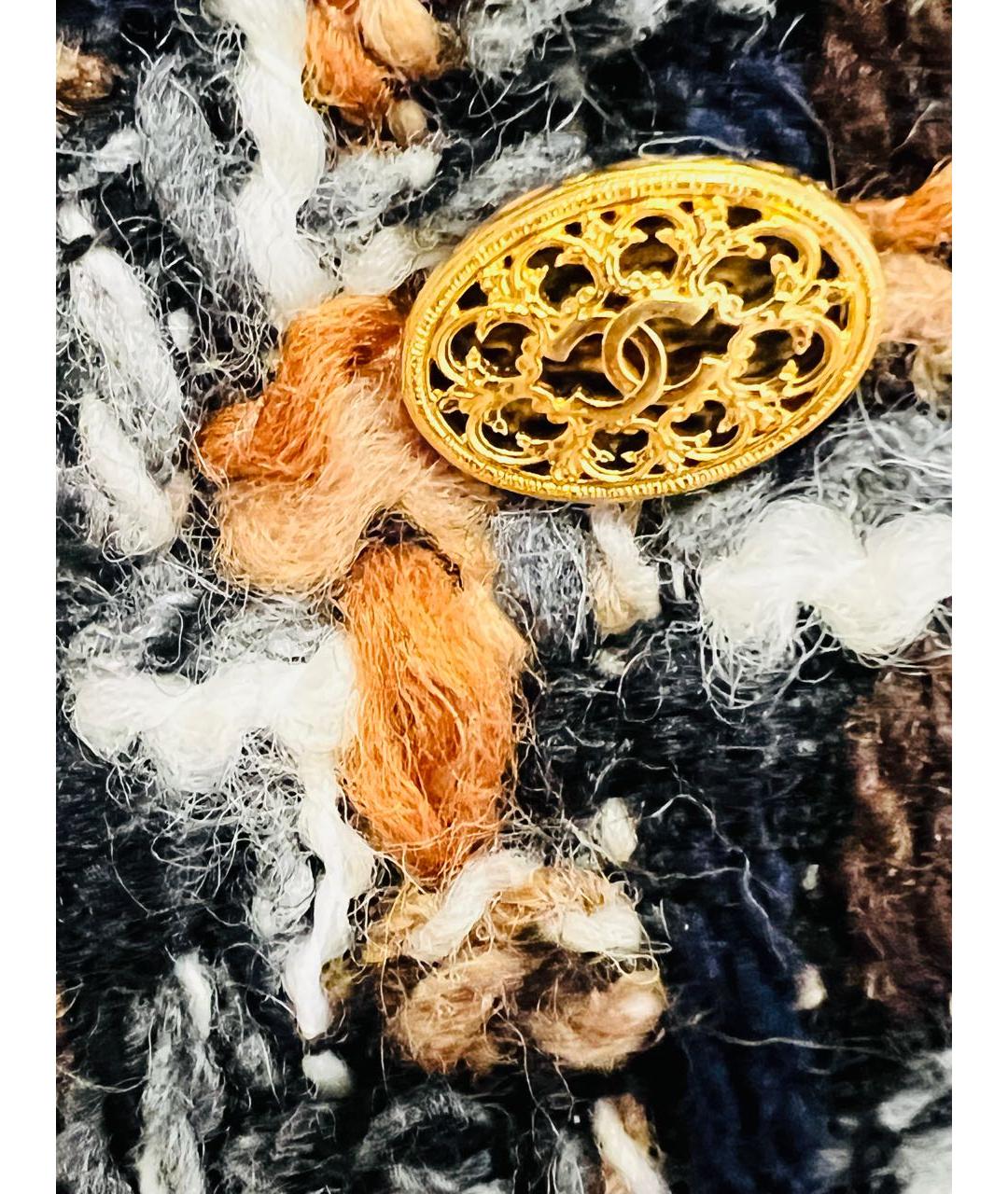 CHANEL Коричневый твидовый жилет, фото 5