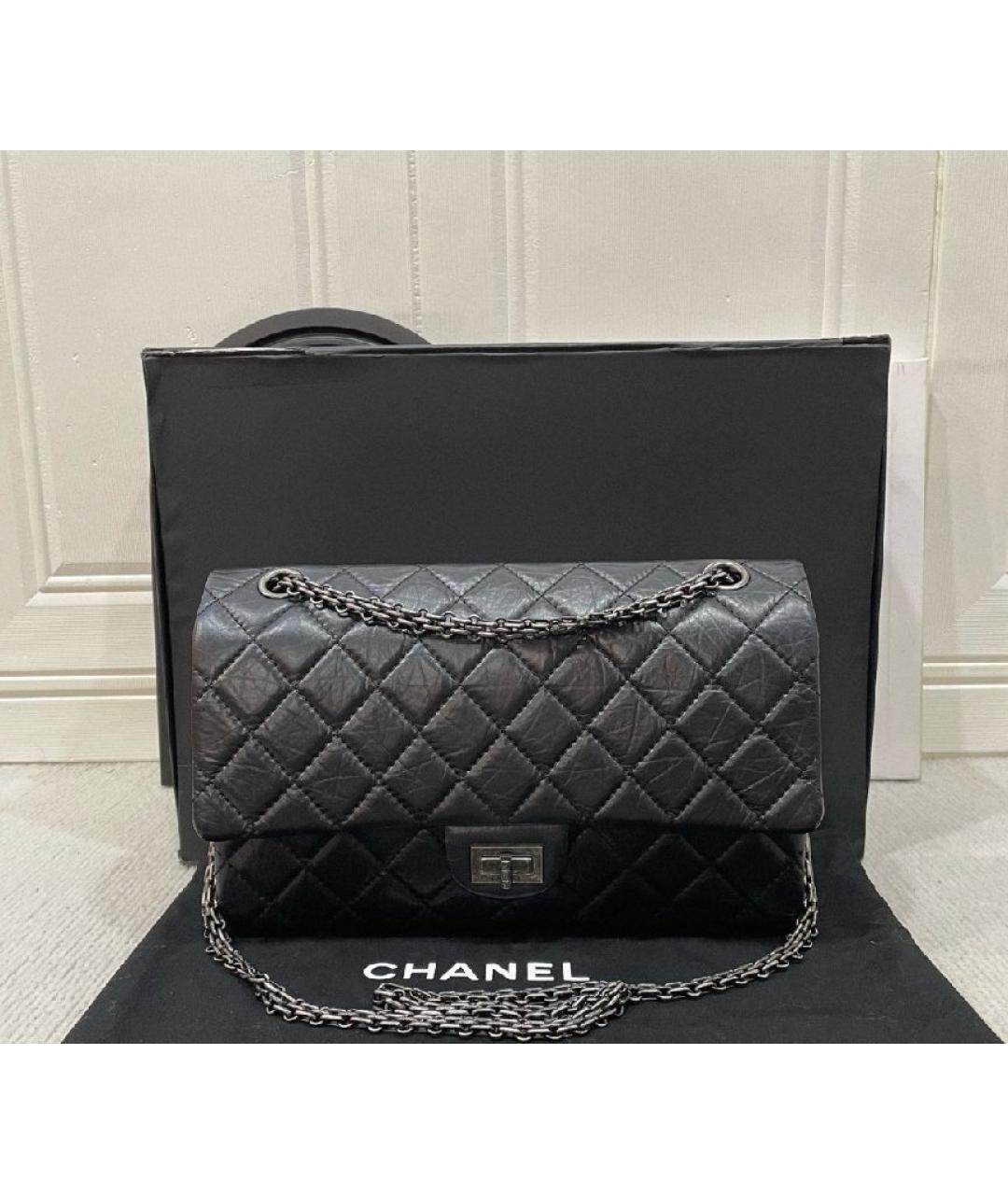 CHANEL Черная кожаная сумка через плечо, фото 4