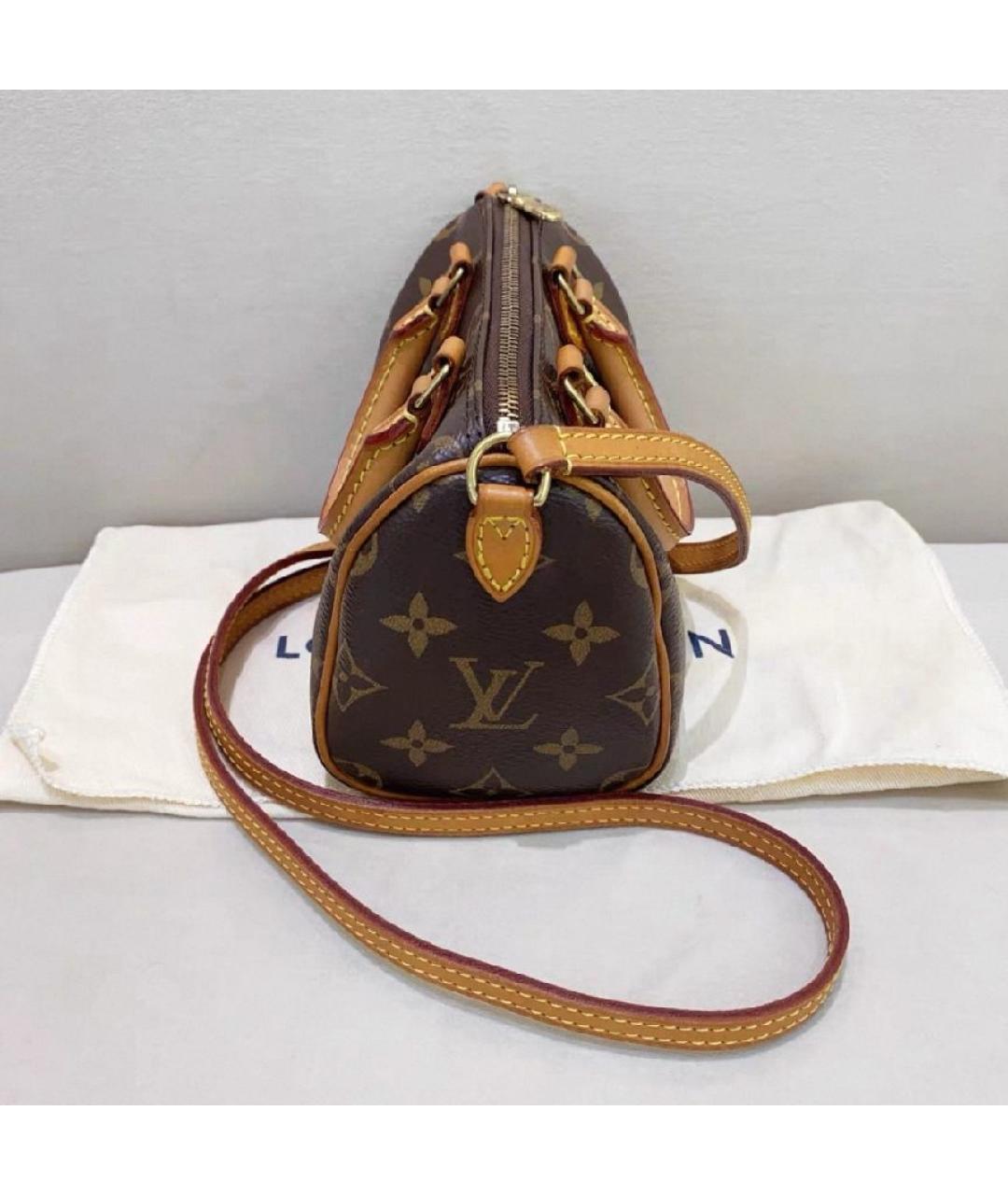 LOUIS VUITTON Коричневая сумка с короткими ручками, фото 3