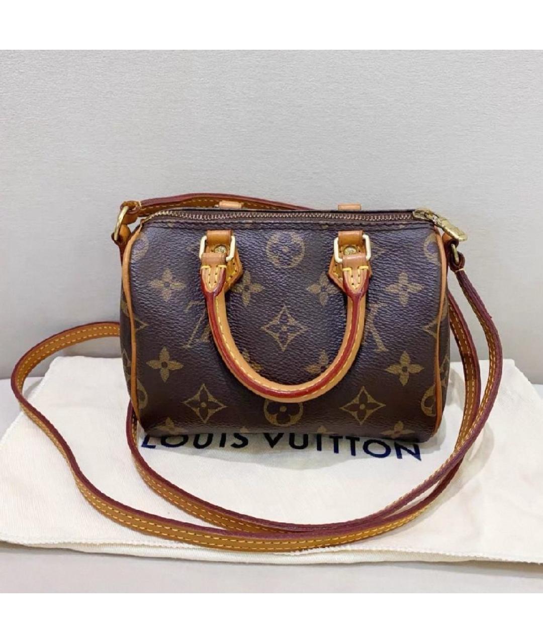 LOUIS VUITTON Коричневая сумка с короткими ручками, фото 4