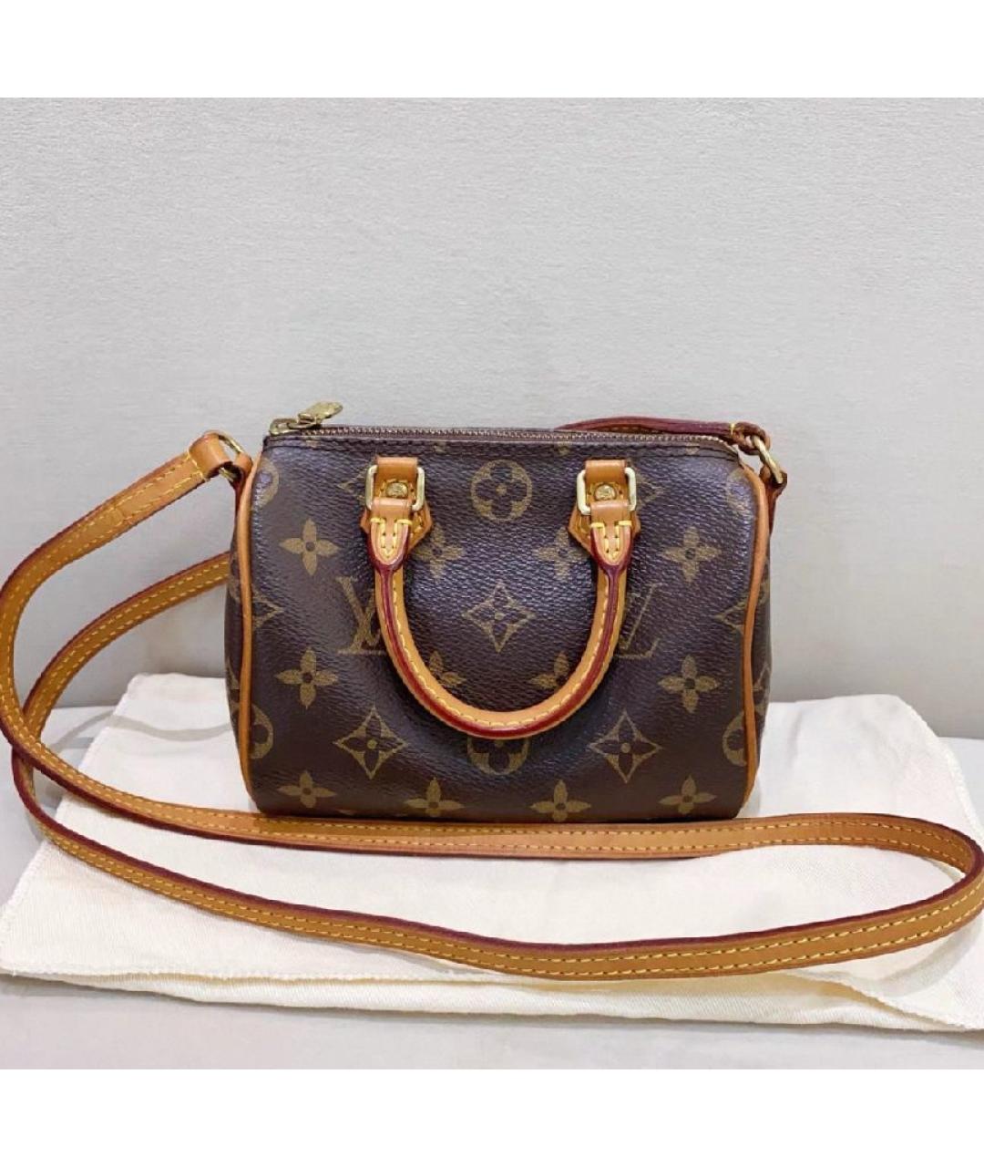 LOUIS VUITTON Коричневая сумка с короткими ручками, фото 2