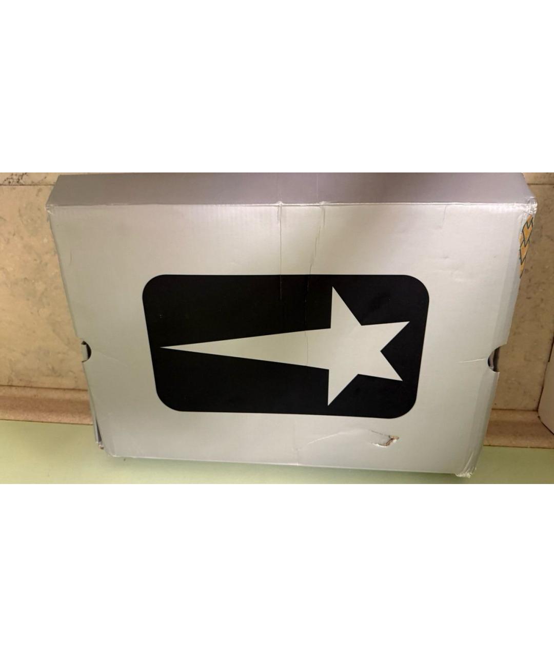 RICK OWENS Бежевые кожаные низкие кроссовки / кеды, фото 7