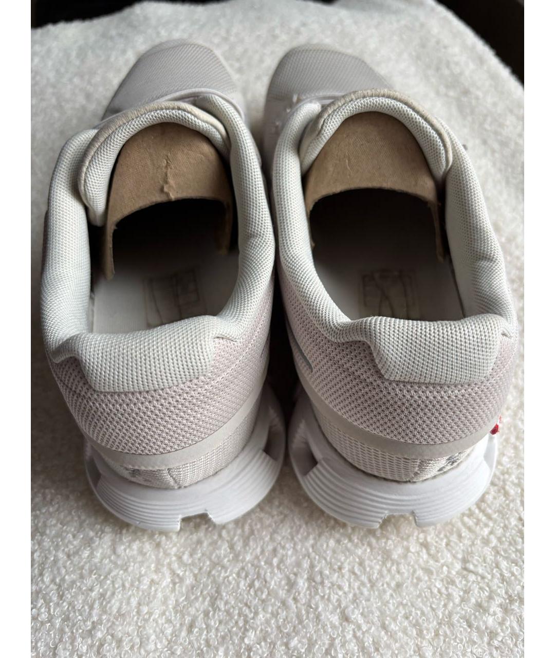ON Бежевые текстильные низкие кроссовки / кеды, фото 7