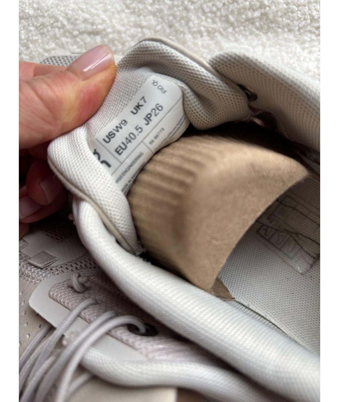 ON Бежевые текстильные низкие кроссовки / кеды, фото 4