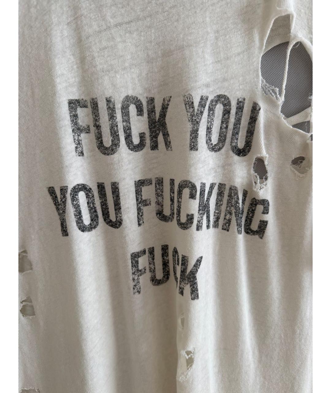 R13 Белая хлопковая футболка, фото 3