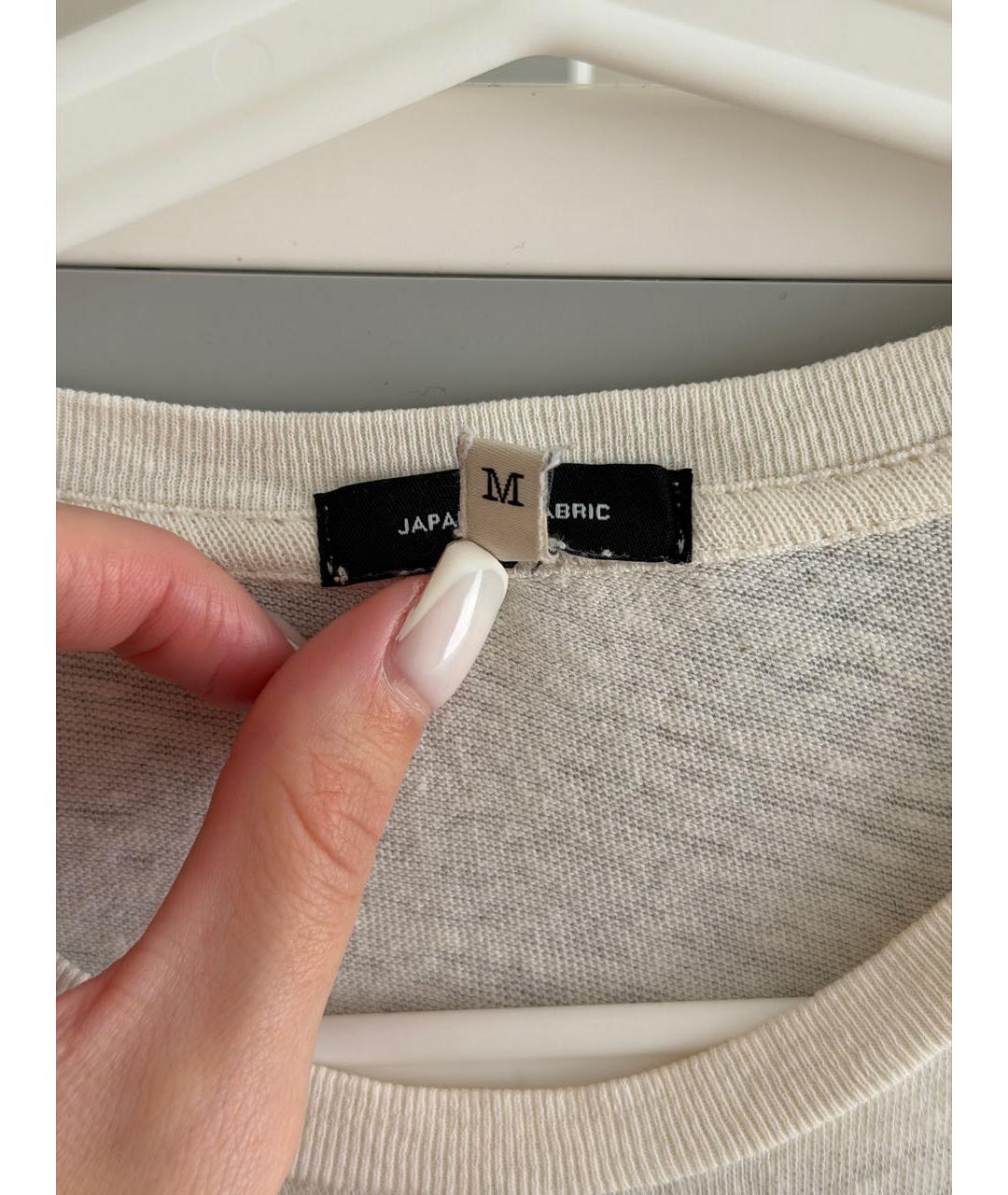 R13 Белая хлопковая футболка, фото 6