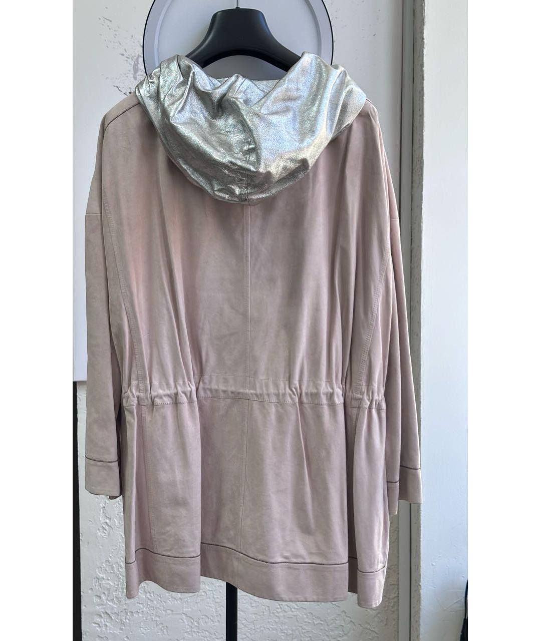 BRUNELLO CUCINELLI Розовая замшевая куртка, фото 2