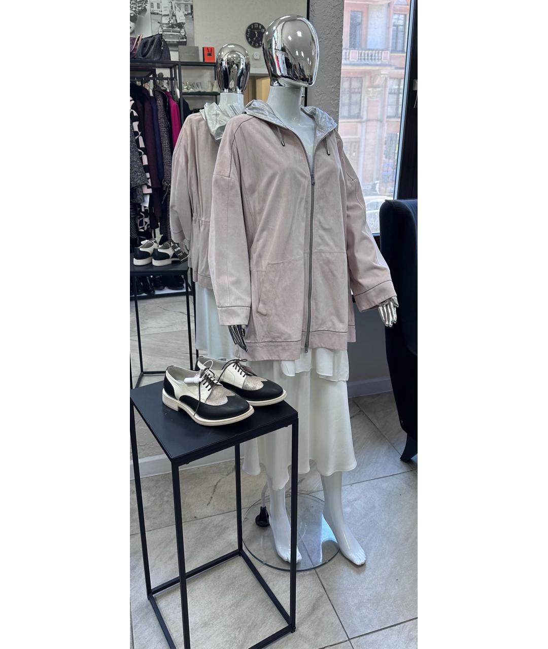 BRUNELLO CUCINELLI Розовая замшевая куртка, фото 6