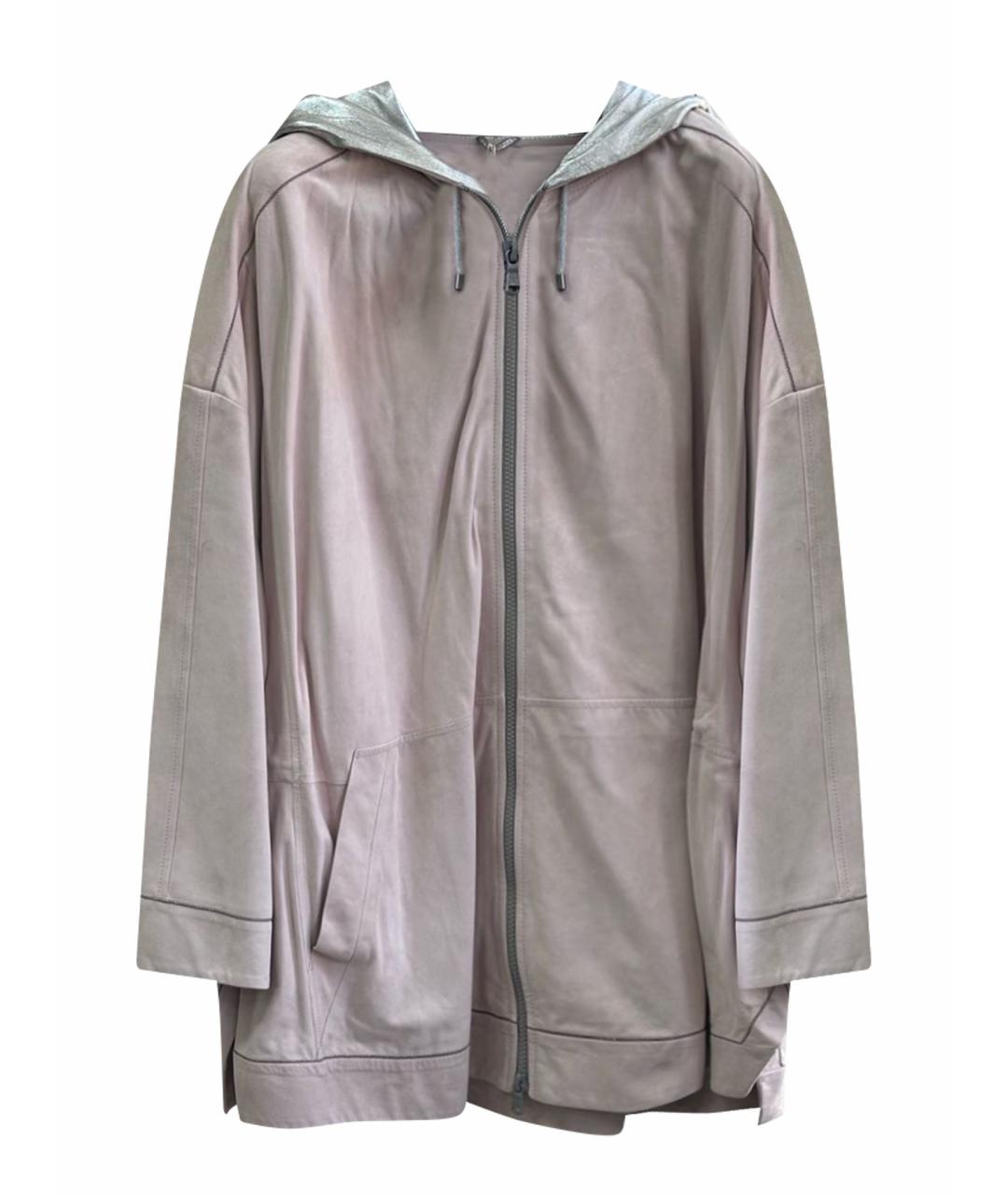 BRUNELLO CUCINELLI Розовая замшевая куртка, фото 1