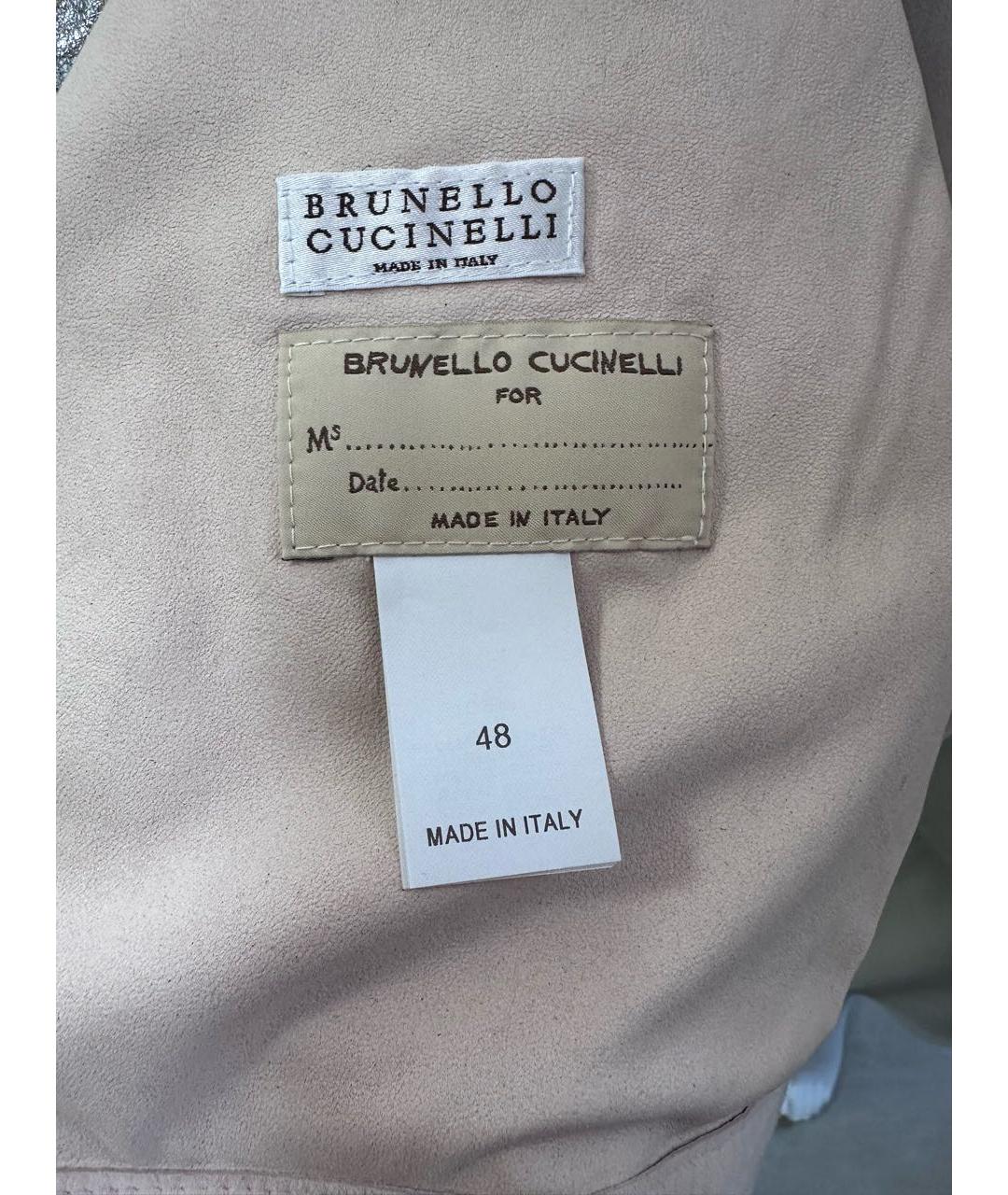 BRUNELLO CUCINELLI Розовая замшевая куртка, фото 8