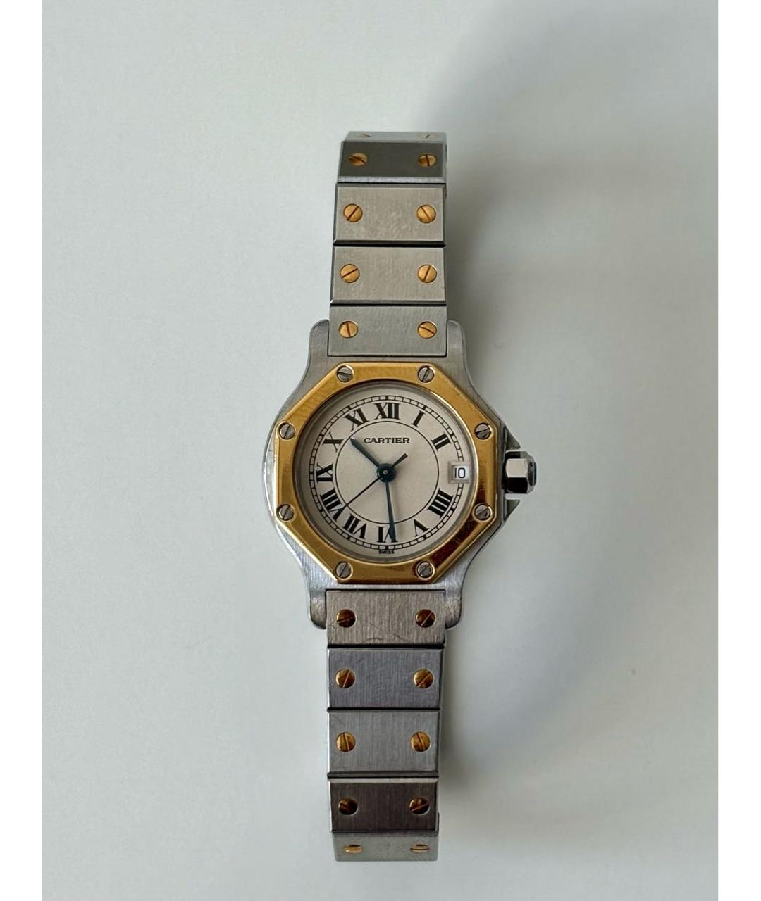 CARTIER Серебряные часы из желтого золота, фото 9