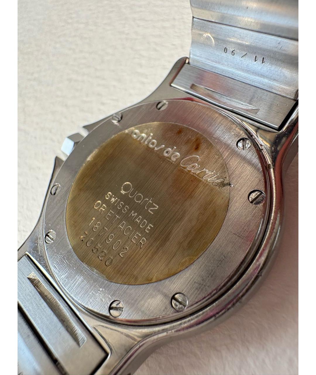 CARTIER Серебряные часы из желтого золота, фото 4