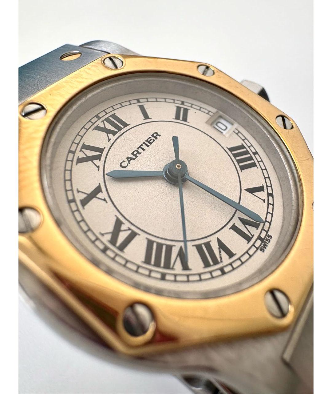 CARTIER Серебряные часы из желтого золота, фото 2