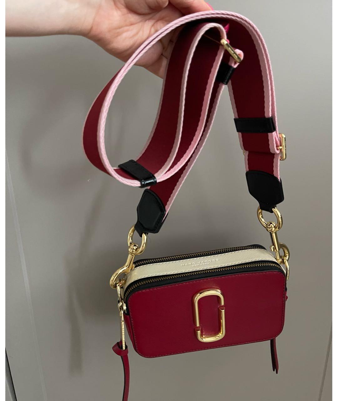 MARC JACOBS Бордовая сумка через плечо из лакированной кожи, фото 6