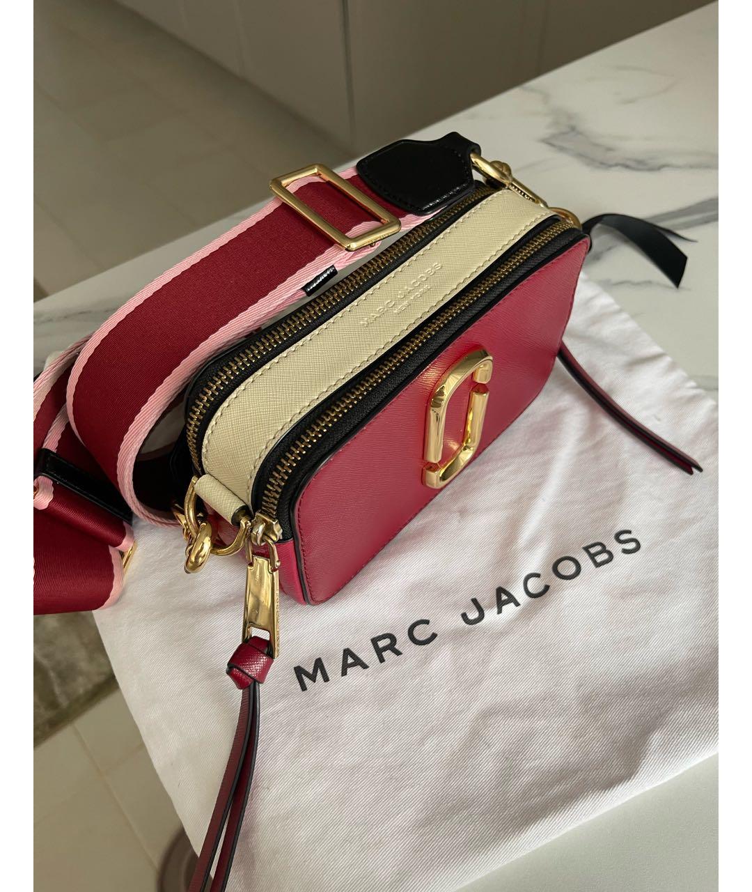 MARC JACOBS Бордовая сумка через плечо из лакированной кожи, фото 2