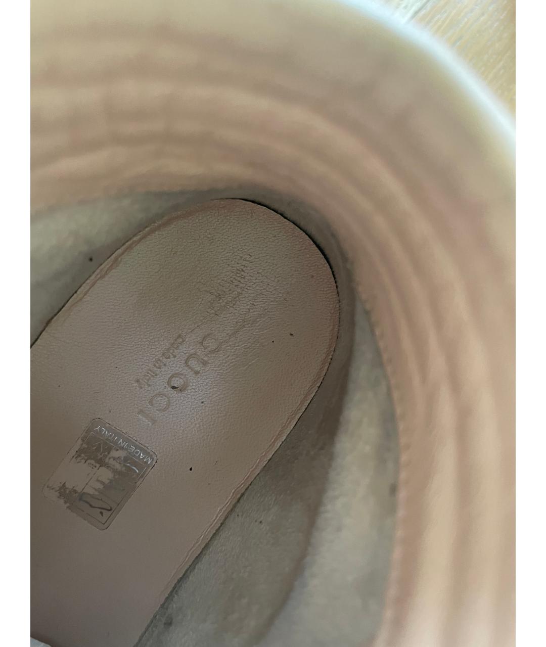 GUCCI Розовые кожаные кеды, фото 7