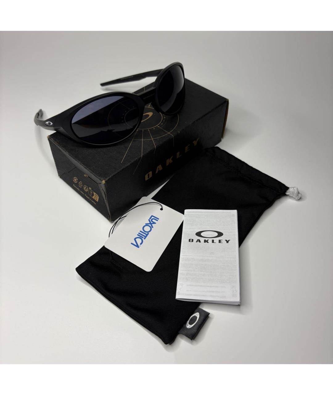 OAKLEY Черные пластиковые солнцезащитные очки, фото 8