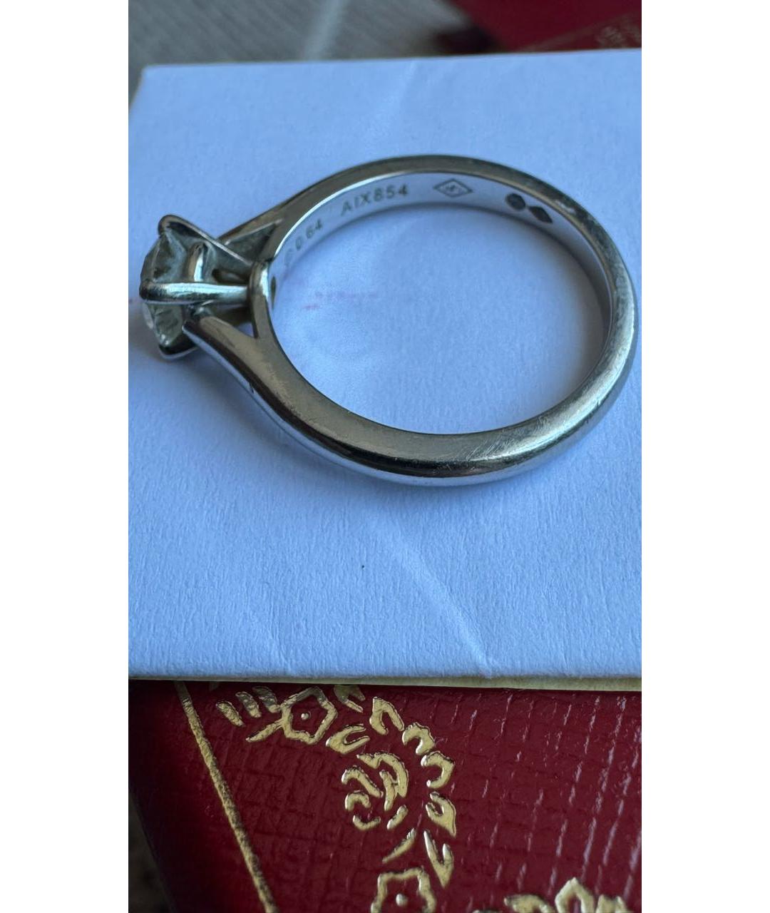 CARTIER Серебряное платиновое кольцо, фото 5