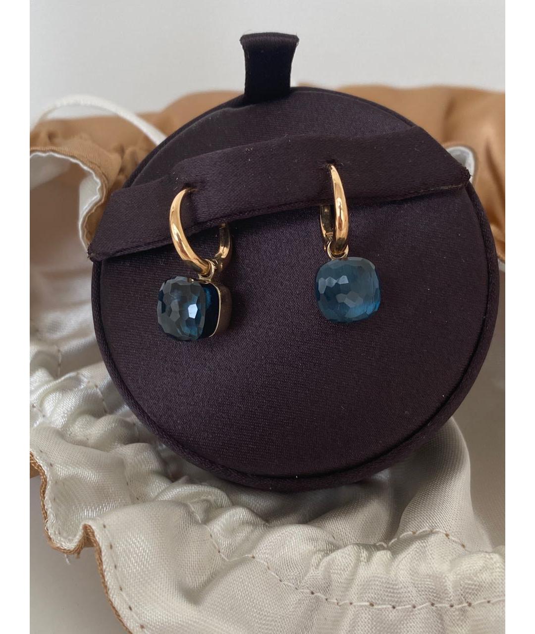 POMELLATO Синие серьги из розового золота, фото 4