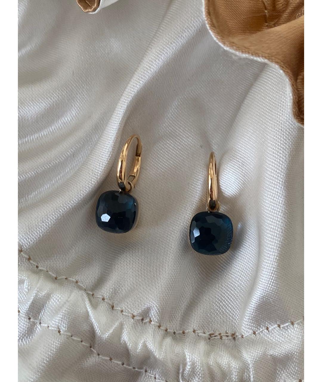 POMELLATO Синие серьги из розового золота, фото 7