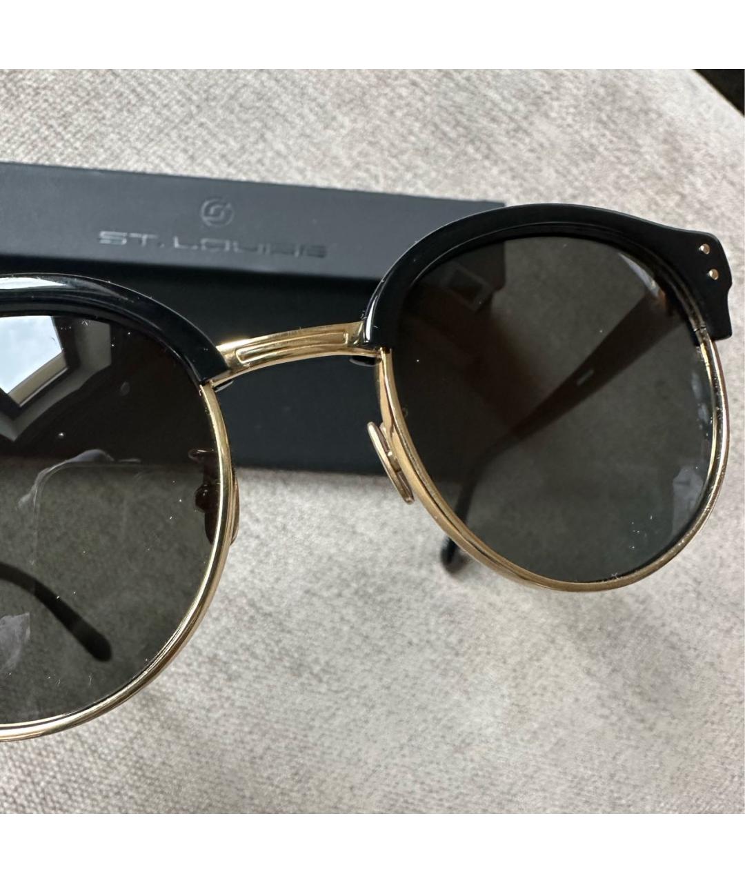 LINDA FARROW Черные пластиковые солнцезащитные очки, фото 2