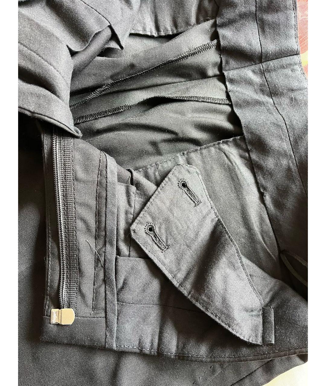 LANVIN Черные шерстяные брюки узкие, фото 5