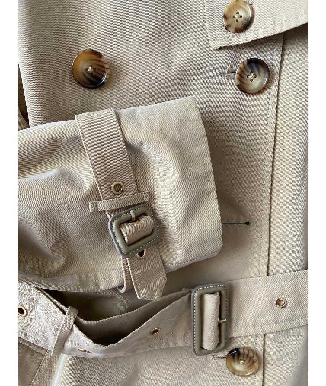 BURBERRY Бежевый хлопковый тренч/плащ, фото 6