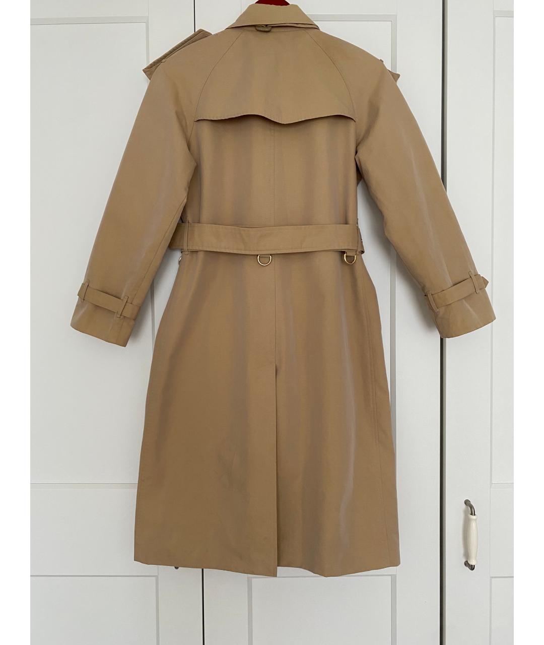 BURBERRY Бежевый хлопковый тренч/плащ, фото 2
