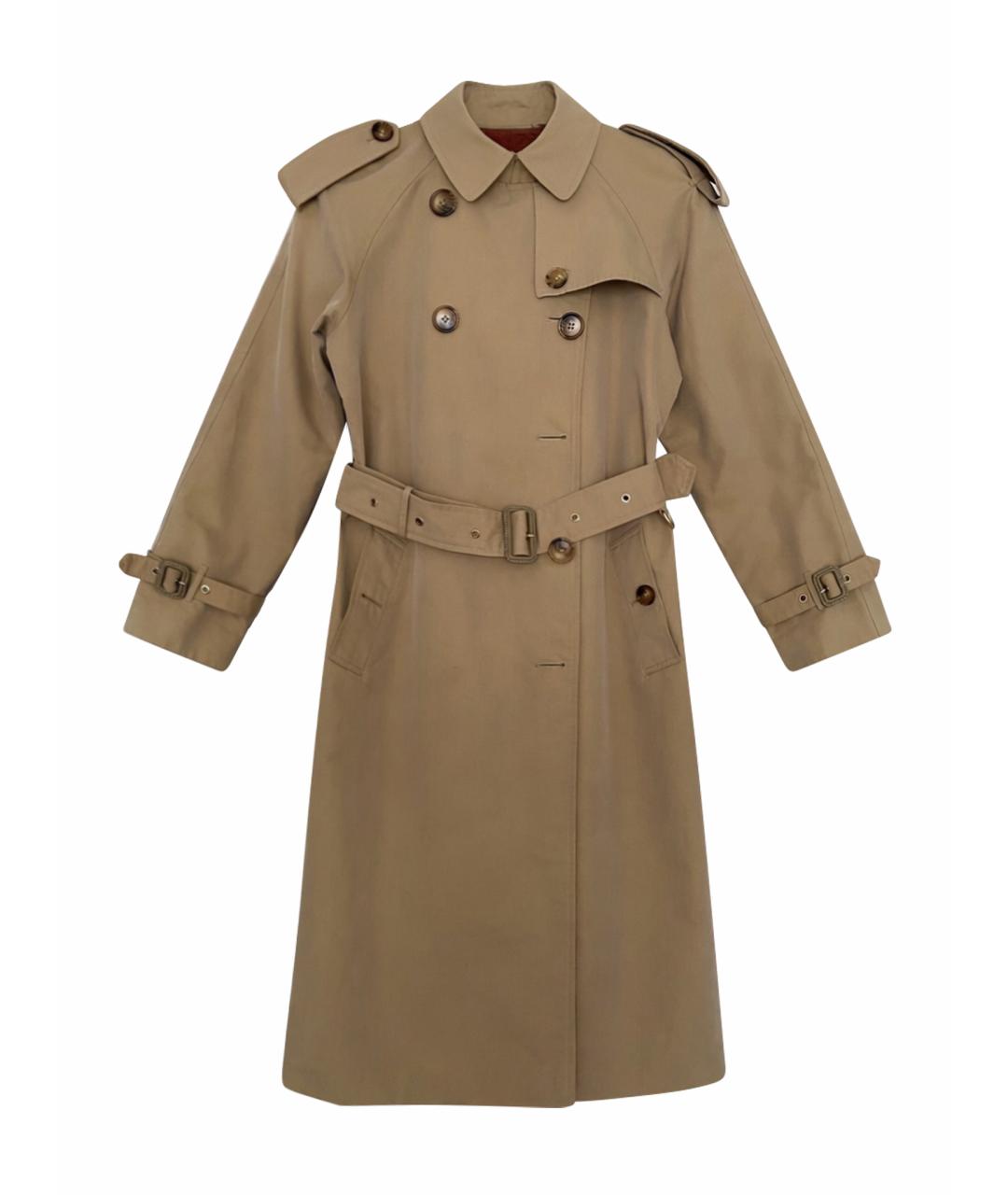 BURBERRY Бежевый хлопковый тренч/плащ, фото 1