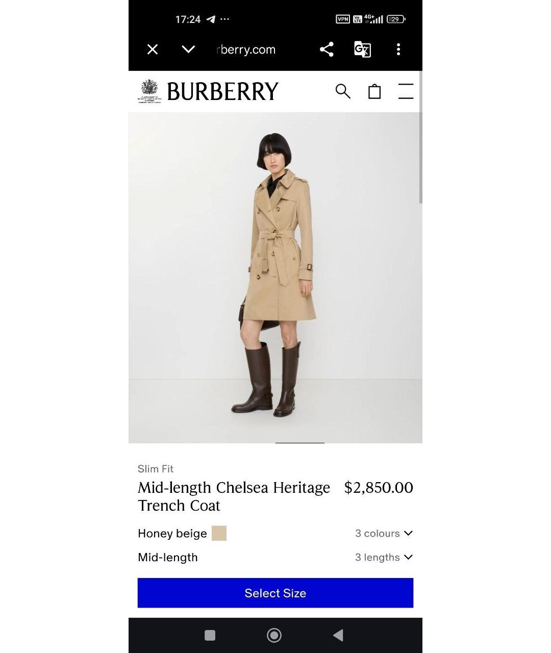 BURBERRY Бежевый хлопковый тренч/плащ, фото 9