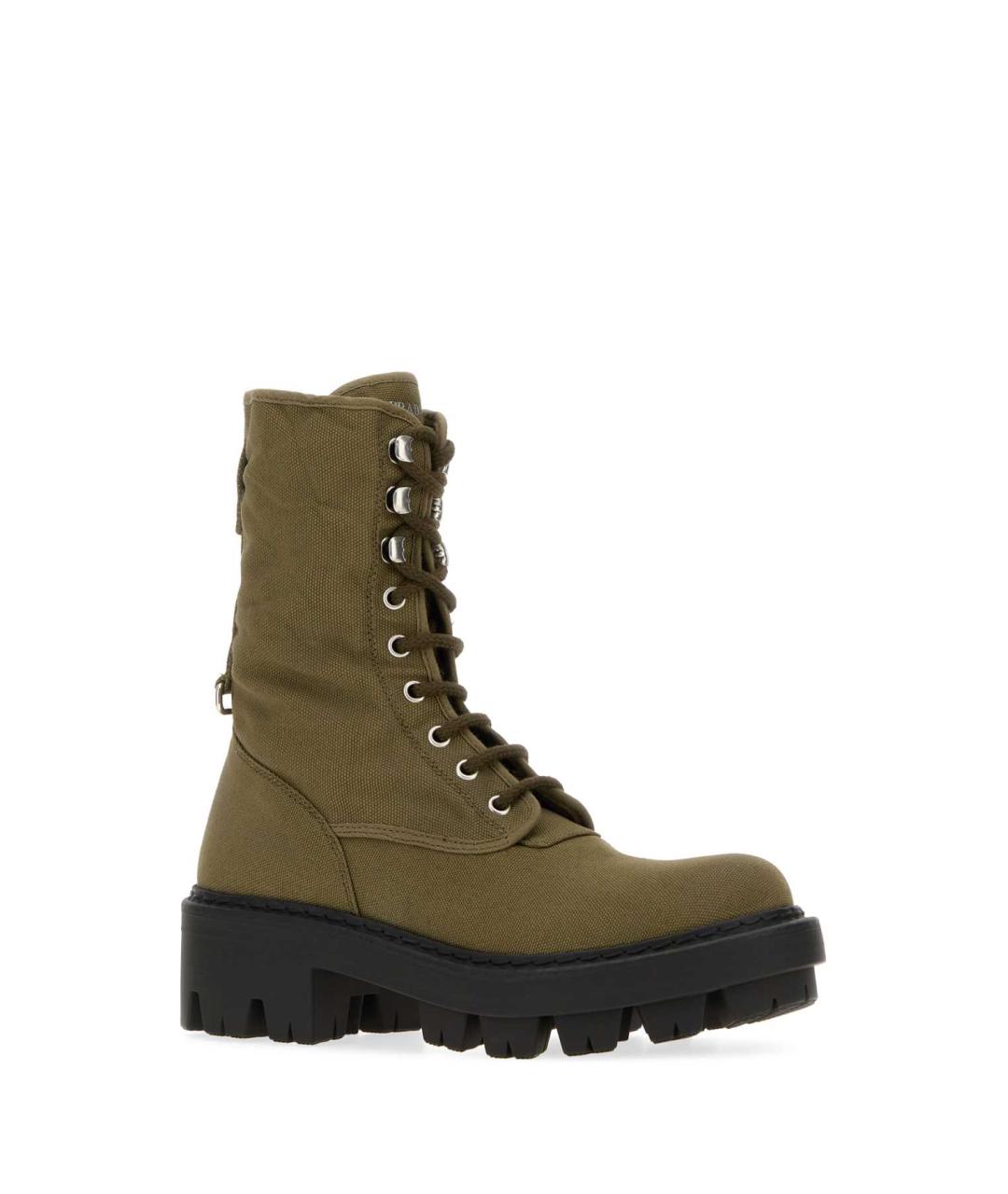 PRADA Зеленые ботинки, фото 2