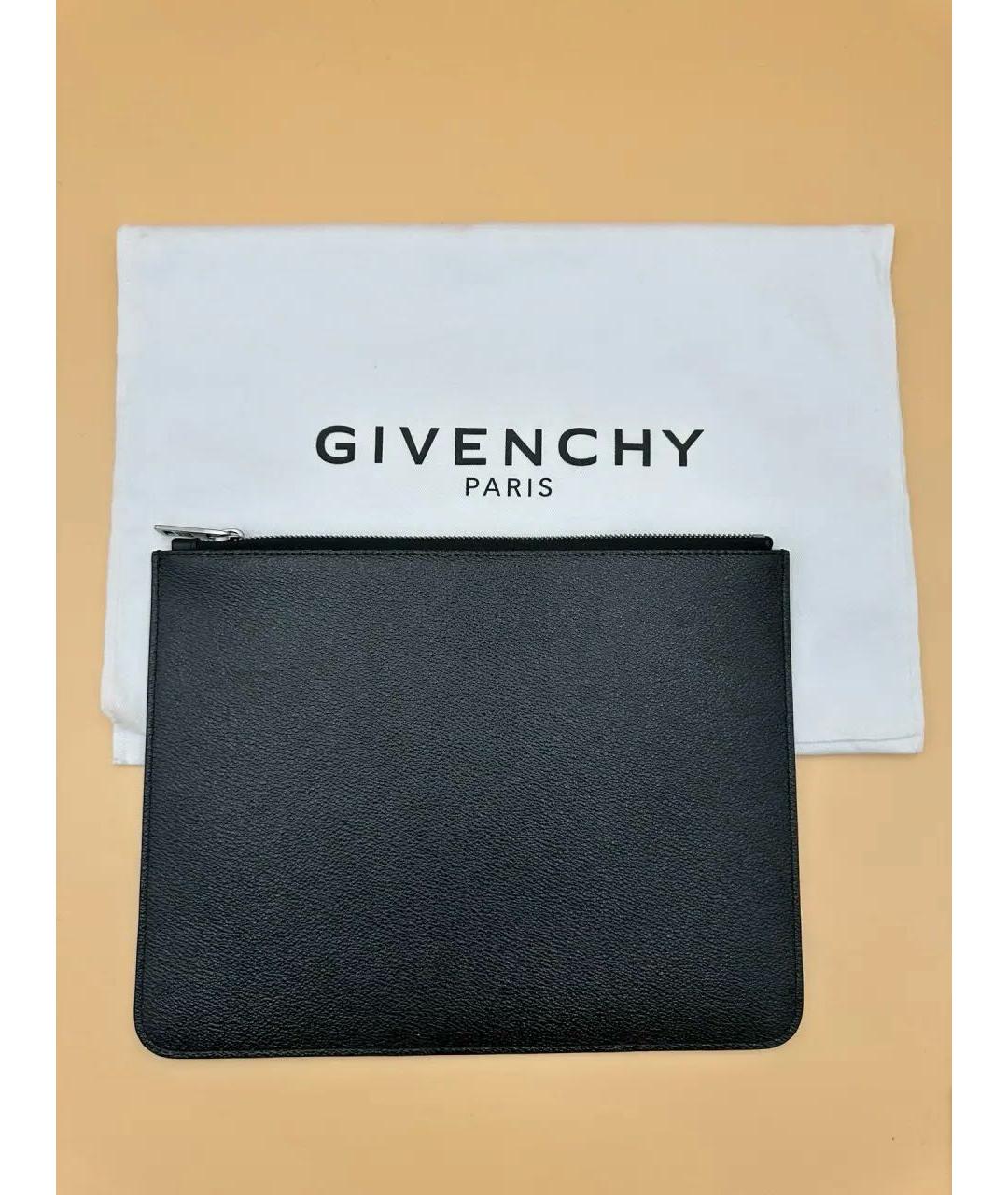 GIVENCHY Черная кожаная папка для документов, фото 2