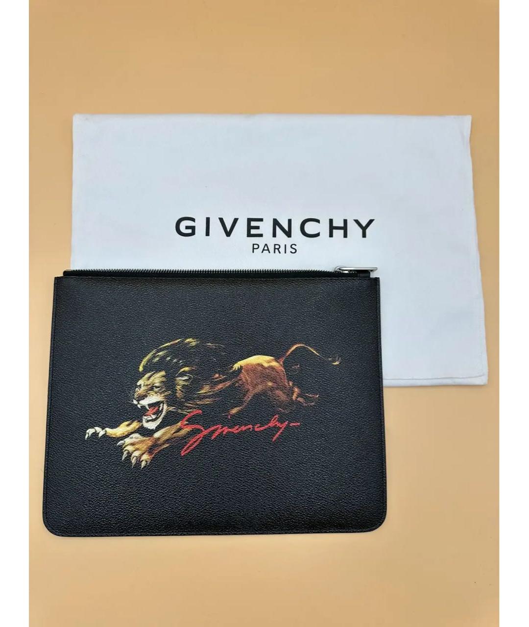 GIVENCHY Черная кожаная папка для документов, фото 9