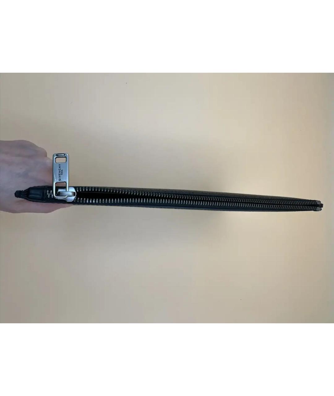 GIVENCHY Черная кожаная папка для документов, фото 3