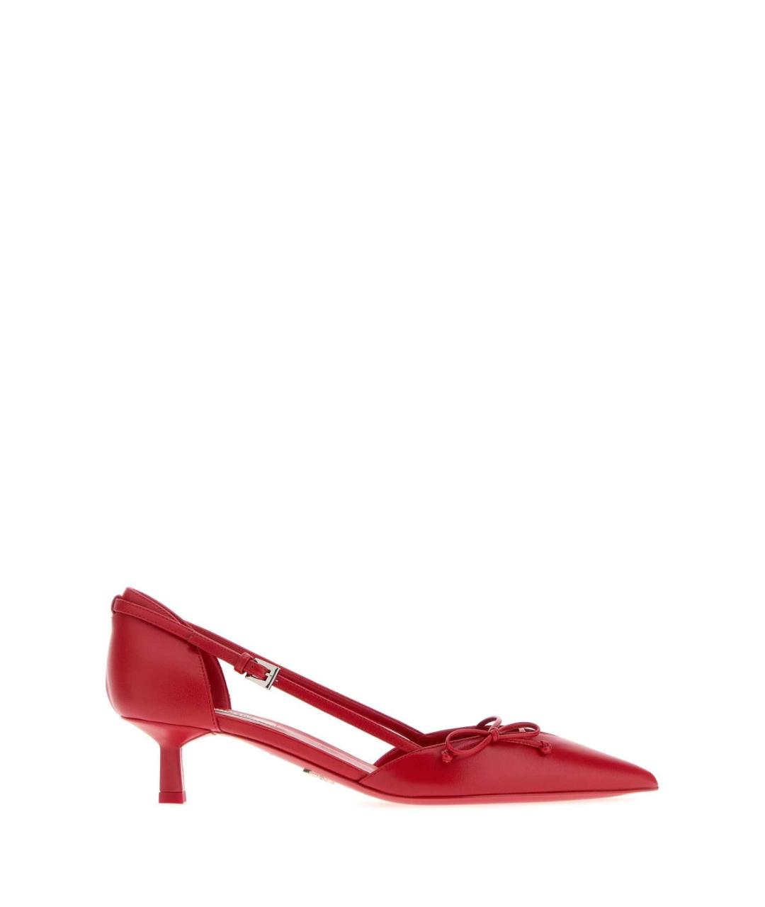 PRADA Красные кожаные туфли, фото 1