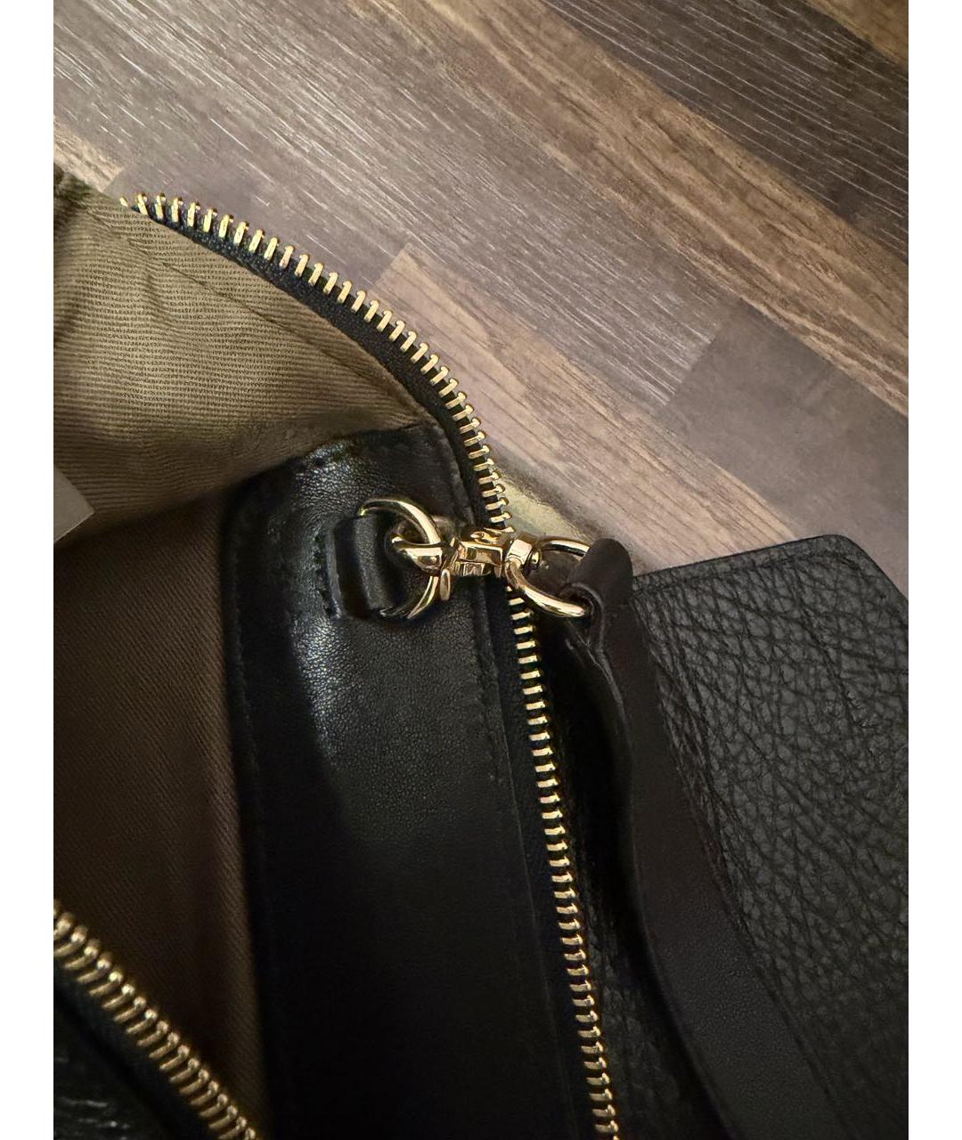 CHLOE Черная кожаная сумка с короткими ручками, фото 7