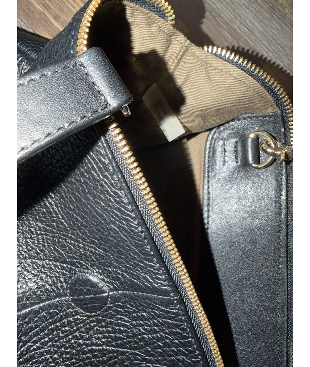 CHLOE Черная кожаная сумка с короткими ручками, фото 5