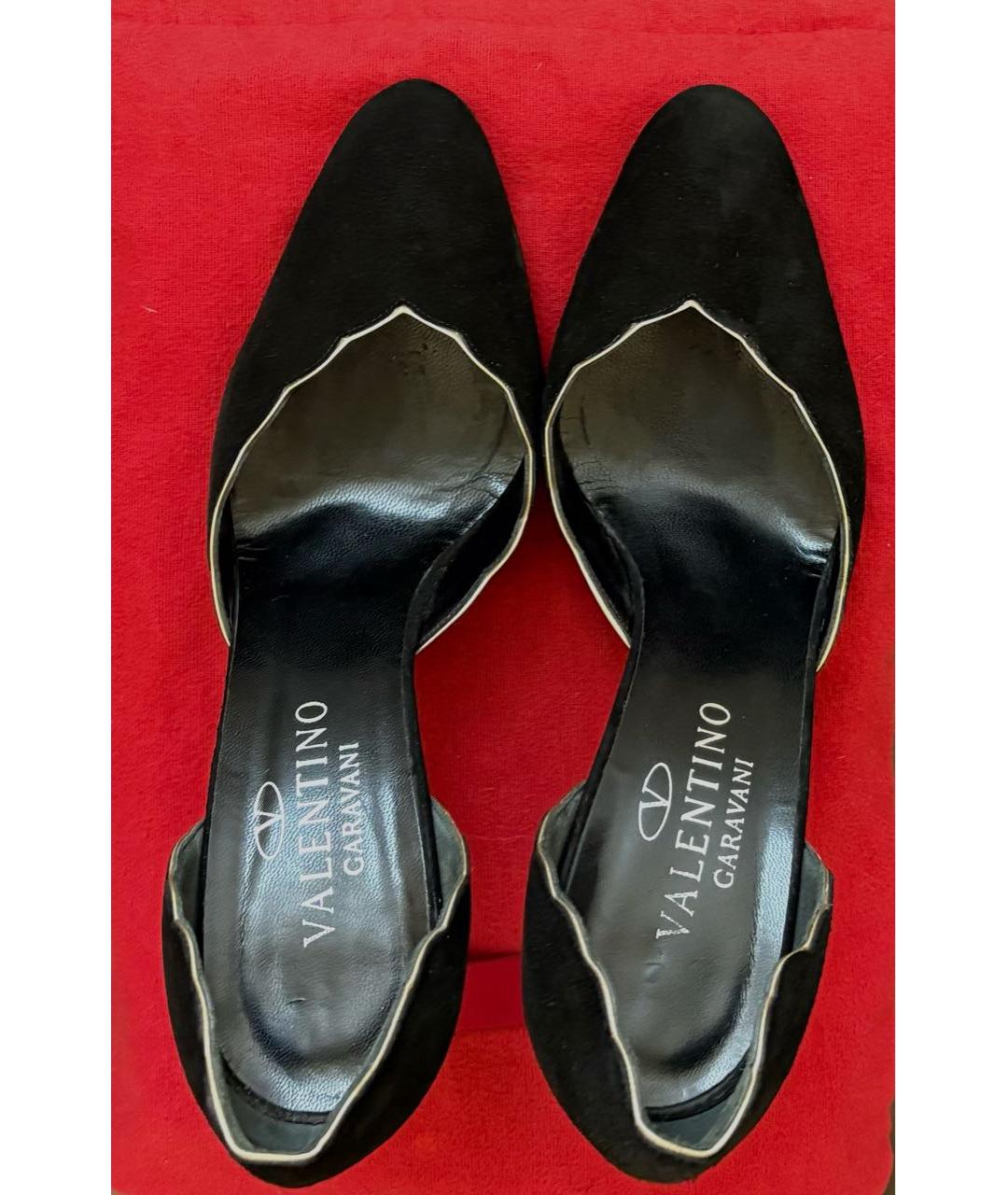 VALENTINO Черные замшевые туфли, фото 3